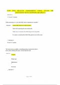 NUR 2092 HEALTH ASSESSMENT FINAL EXAM 100 QUESTIONS WITH ANSWERS GRADED