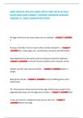 ROPE RESCUE OPS IFSI EXAM LATEST 2025 WITH ACTUAL QUESTIONS AND CORRECT VERIFIED ANSWERS ALREADY GRADED A&plus; 100&percnt; GUARANTEED PASS&excl;        