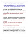 RELIAS or PROPHECY GENERAL ICU RN A VERSION 3  NEWEST 2025 ACTUAL EXAM WITH COMPLETE QUESTIONS  AND DETAILED ANSWERS &lpar;VERIFIED ANSWERS&rpar; ALREADY  GRADED A&plus; BRAND NEW&excl;&excl;&excl;