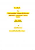 BUNDLE&colon; Test Bank For Understanding Human Differences Multicultural Education for a Diverse America 6TH EDITION & Instructor&rsquo;s Manual&comma; RATED 100&percnt;
