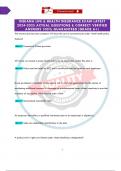 INDIANA LIFE & HEALTH INSURANCE EXAM LATEST 2024-2025 ACTUAL QUESTIONS & CORRECT VERIFIED ANSWERS 100&percnt; GUARANTEED &lpar;GRADE A&plus;&rpar;