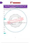 TEXAS CODE ENFORCEMENT EXAM LATEST 2024&sol;2025 QUESTIONS & CORRECT VERIFIED ANSWERS 100&percnt; GUARANTEED &lpar;GRADE A&plus;&rpar;