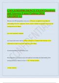 CNO JURISPRUDENCE EXAM Questions and Answers Latest Updates 2024 GRADED A&plus; - 