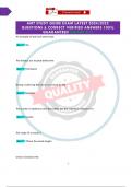 AMT STUDY GUIDE EXAM LATEST 2024&sol;2025 QUESTIONS & CORRECT VERIFIED ANSWERS 100&percnt; GUARANTEED &lpar;GRADE A&plus;&rpar;