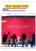    TEST BANK FOR&colon; Sociology&comma; 8th Canadian Edition Plus My Lab Sociology  With Pearson By John J&period; Macionis&comma; Linda M&period; Gerber Latest Version&period;