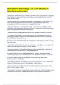 Pennsylvania Psychology Law Exam-Chapter 41 Questions and Answers