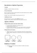 Summary -  Mathematics