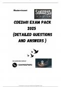 CDE2601 EXAM PACK 2025  &lbrace;DETAILED QUESTIONS AND ANSWERS &rcub;