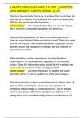 David Carter vSim Part 1 Exam Questions And Answers Latest Update 2025&period;docx