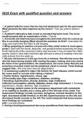 6020 Exam with qualified question and answers