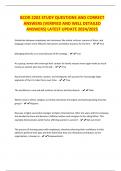 BCOR 2202 STUDY QUESTIONS AND CORRECT ANSWERS &lpar;VERIFIED AND WELL DETAILED ANSWERS&rpar; LATEST UPDATE 2024&sol;2025