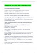 American Airlines Test 1 Verified 2025