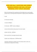 BCOR 2205 Quiz 1 QUESTIONS AND CORRECT ANSWERS &lpar;VERIFIED AND WELL DETAILED ANSWERS&rpar; LATEST UPDATE 2024&sol;2025