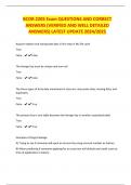 BCOR 2205 Exam QUESTIONS AND CORRECT ANSWERS &lpar;VERIFIED AND WELL DETAILED ANSWERS&rpar; LATEST UPDATE 2024&sol;2025
