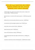 BCOR 2205 Exam2 QUESTIONS AND CORRECT ANSWERS &lpar;VERIFIED AND WELL DETAILED ANSWERS&rpar; LATEST UPDATE 2024&sol;2025