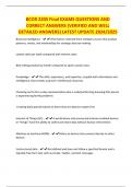 BCOR 2205 Final EXAMS QUESTIONS AND CORRECT ANSWERS &lpar;VERIFIED AND WELL DETAILED ANSWERS&rpar; LATEST UPDATE 2024&sol;2025