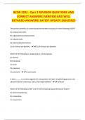 BCOR 2202 EXAMS BUNDLE&vert; QUESTIONS AND CORRECT ANSWERS LATEST UPDATE 2024&sol;2025