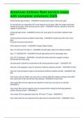 American Airlines fleet service exam with complete solutions 2025