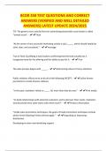 BCOR 350 TEST QUESTIONS AND CORRECT ANSWERS &lpar;VERIFIED AND WELL DETAILED ANSWERS&rpar; LATEST UPDATE 2024&sol;2025