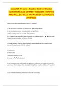 CompTIA A&plus; Core 1 Practice Test CertMaster &vert;QUESTIONS AND CORRECT ANSWERS &lpar;VERIFIED AND WELL DETAILED ANSWERS&rpar; LATEST UPDATE 2024&sol;2025