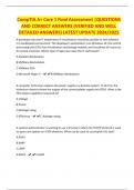 CompTIA A&plus; Core 1 Final Assessment &vert;QUESTIONS AND CORRECT ANSWERS &lpar;VERIFIED AND WELL DETAILED ANSWERS&rpar; LATEST UPDATE 2024&sol;2025