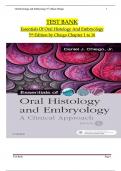 TEST BANK for Essentials of Oral Histology and Embryology A Clinical Approach 5th Edition by Daniel J&period; Chiego Jr All Chapters 1-16