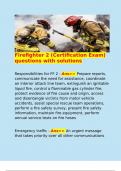 Firefighter 2 &lpar;Certification Exam&rpar; questions with solutions 