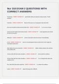 Nur 318 EXAM 2 QUESTIONS WITH CORRECT ANSWERS&period;