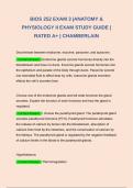 BUNDLE FOR BIOS 252 EXAM 3 &vert; ANATOMY AND PHYSIOLOGY II WITH LAB EXAM 3 &vert; CORRECTLY ANSWERED & RATED A&plus; &vert; 2025 GUIDE &vert; CHAMBERLAIN 