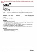 &period; Actual 2024 AQA A-level POLITICS 7152&sol;2 Paper 2 Merged Question Paper &plus; Mark Scheme