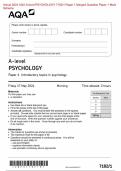 &period; Actual 2024 AQA A-level PSYCHOLOGY 7182&sol;1 Paper 1 Merged Question Paper &plus; Mark Scheme