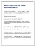 Phoenix Fire Engineer Test Volume 2 questions with answers
