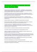 American Airlines Customer Service Exam Verified 2025