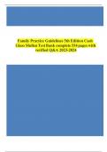 Test Bank for Family Practice Guidelines&comma; 5th Edition by Jill C&period; Cash Chapters 1 - 23 ISBN&colon; 9780826135834 &vert; Complete Guide A&plus;