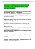 Nicet Level 1 Fire Alarm Inspection & Testing Exam Questions With 100&percnt; Correct Answers 