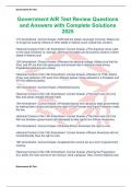 Government AIR Test Review Questions and Answers with Complete Solutions 2025