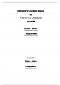 Instructor's Solution Manual for Numerical Analysis 10th Edition&comma;&lpar;Burden&comma; 2015&rpar;&comma; All Chapters 