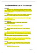 Fundamental Principles of Pharmacology