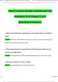 South Carolina Health Accident and Life Insurance Chapter 1 & 2 Test 2025 Newest Questions & Answers 100&percnt; Correct 2025 &sol; 2026 Verified by Experts