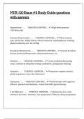 NUR 520 Exam &num;1 Study Guide questions with answers