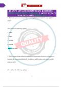EXAMFX LIFE AND HEALTH EXAM QUESTIONS &vert; TESTED AND PROVEN ANSWERS &vert; LATEST UPDATE 2024&sol;2025 100&percnt; &lpar;GRADE A&plus;&rpar;