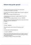Referee study guide- general questions and answers