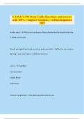 S-130 & S-190 Study Guide Questions and answers with 100&percnt; Complete Solutions &vert; verified &updated 2025