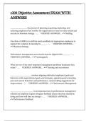 c200 Objective Assessment EXAM WITH ANSWERS