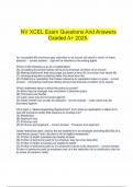 NV XCEL Exam Questions And Answers Graded A&plus; 2025&period;