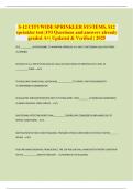S-12 CITYWIDE SPRINKLER SYSTEMS&comma; S12 sprinkler test &vert;193 Questions and answers already graded A&plus;&vert; Updated & Verified &vert; 2025