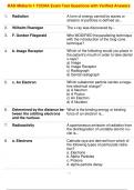 RAD Midterm 1 TCDHA Exam Test Questions with Verified Answers