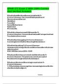 SPHR 372 Exam 2 With 100&percnt; Correct And Verified Answers