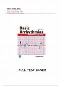 Test Bank for Basic Arrhythmias With 12-Lead EKGs 9th Edition &lpar;Gail Walraven&comma; 2024&rpar;&comma; All Chapters 