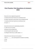 PERT questions & answers 2025
